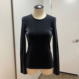 Elegant Versace Black Long Sleeve Top